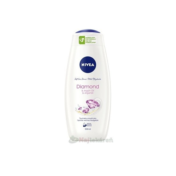 NIVEA Diamond & Argan Oil sprchový gel 500 ml