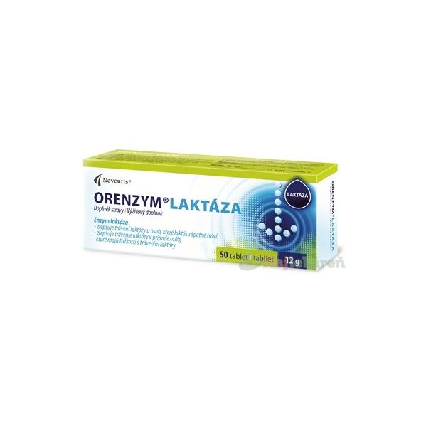 Noventis Orenzym Laktáza 50 tablet