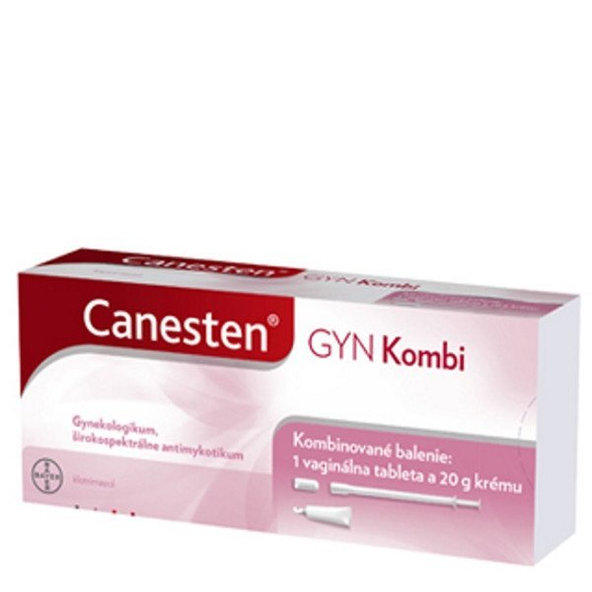 Canesten GYN Kombi vaginální tableta 500 mg + krém 20 g