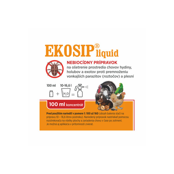 EKOSIP Liquid roztok proti roztočům pro prostředí 100 ml