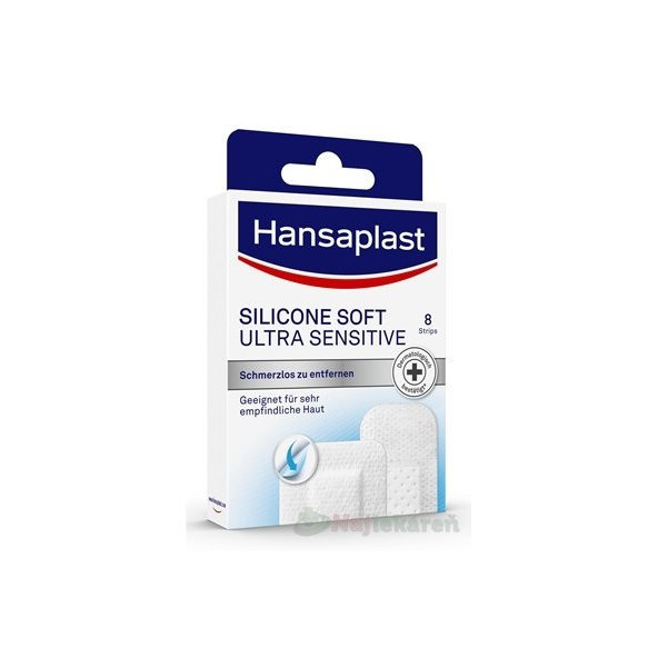 Hansaplast Silicone Soft Ultra Sensitive náplast 8 ks