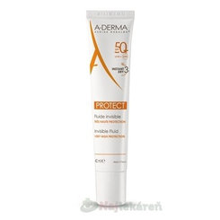 A-DERMA Protect transparentní opalovací fluid SPF 50+ 40 ml