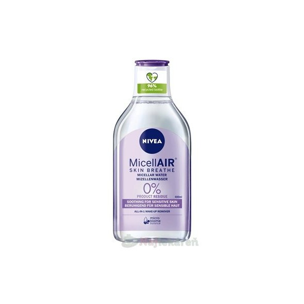 NIVEA MicellAIR Sensitive micelární voda 400 ml