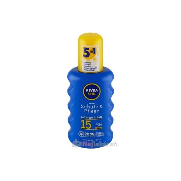 NIVEA SUN opalovací sprej SPF 15 200 ml