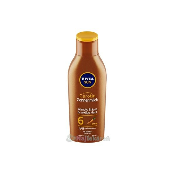NIVEA SUN Opalovací mléko SPF 6 s karotenem 200 ml