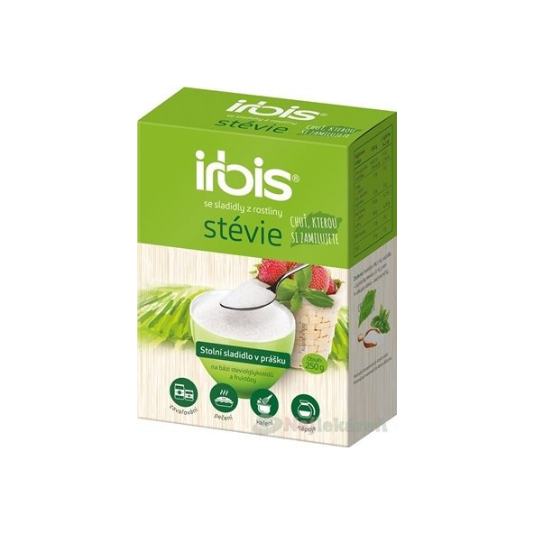 Irbis Stevia práškové stolové sladidlo 250 g
