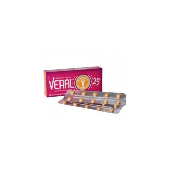 VERAL 25 mg na bolest a zánět 30 tablet