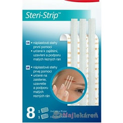 3M Spofaplast 801 Steri-Strip náplastové stehy 2 velikosti 8 ks