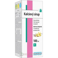 Generica Kalciový sirup vanilka 100 ml