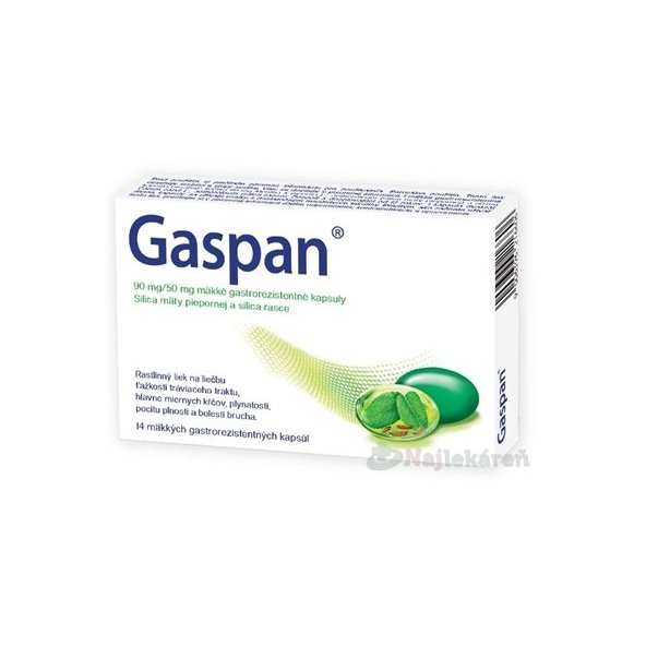 Gaspan 90 mg/50 mg 14 kapslí