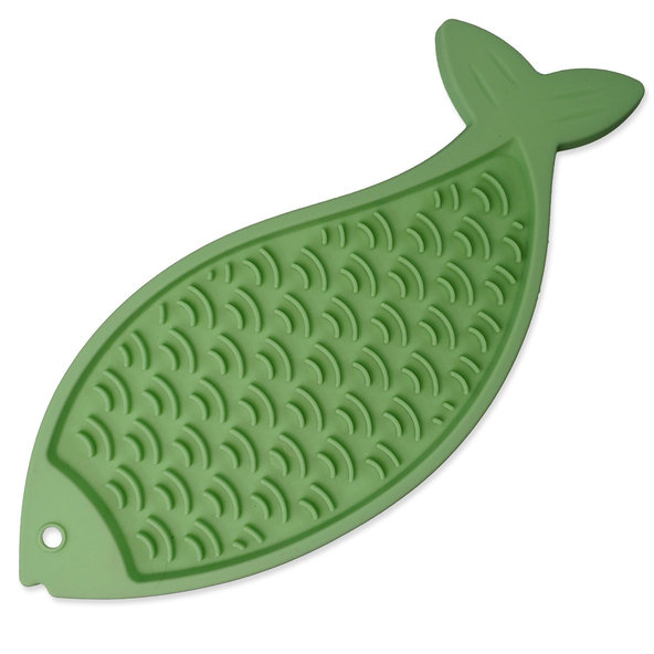 Epic Pet lízací podložka Lick&Snack ryba pastelově zelená 28×11,5 cm