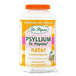 DR. POPOV Psyllium Natur 240 kapslí