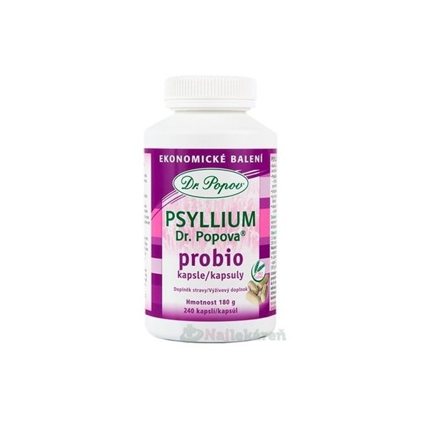 DR. POPOV Psyllium Probio 240 kapslí