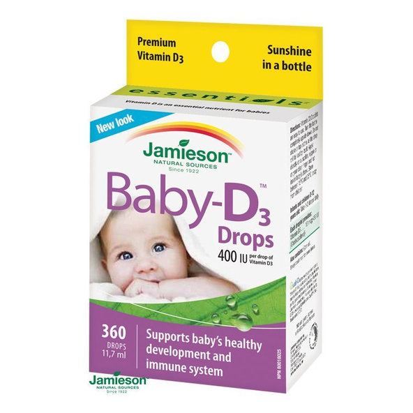 Jamieson Baby-D3 400 IU kapky 11,7 ml