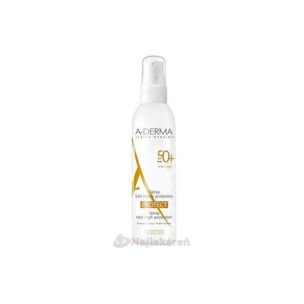 A-DERMA Protect opalovací sprej SPF 50+ 200 ml