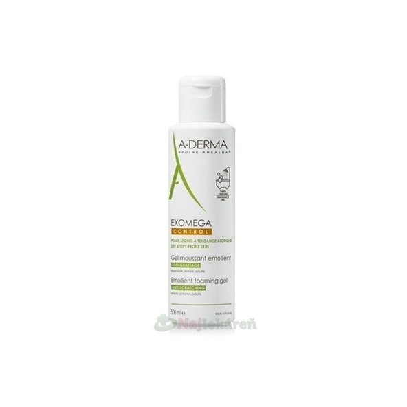 A-DERMA Exomega Control mycí gel na atopickou pokožku 500 ml