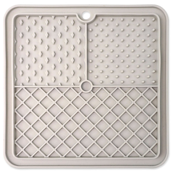 Epic Pet lízací podložka Lick&Snack čtverec světle šedá 20×20 cm