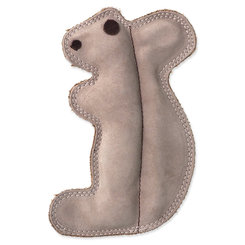 Dog Fantasy hračka veverka Dura-fused pískací kůže a juta 20 cm