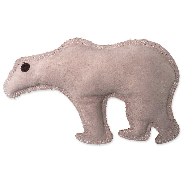Dog Fantasy hračka medvěd Dura-fused pískací kůže a juta 28 cm