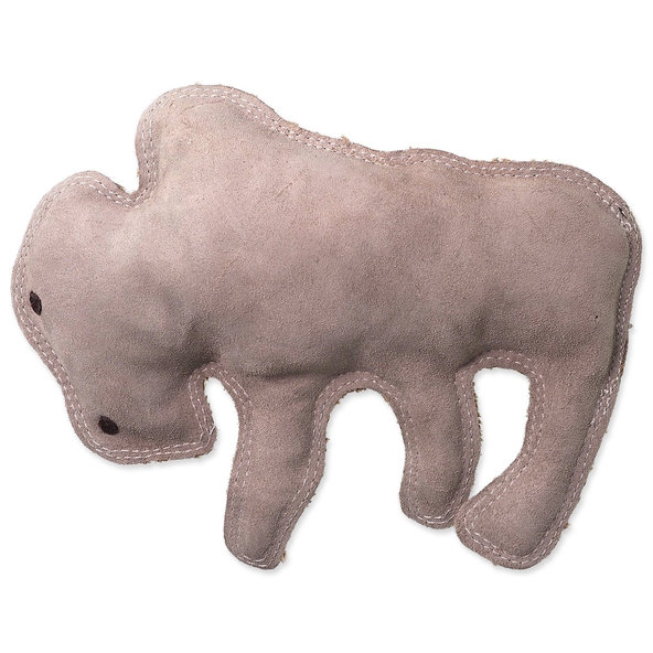 Dog Fantasy hračka bizon Dura-fused pískací kůže a juta 28 cm