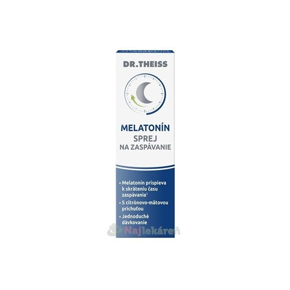 Dr. Theiss Melatonin 0,5 mg sprej citron a máta 30 ml