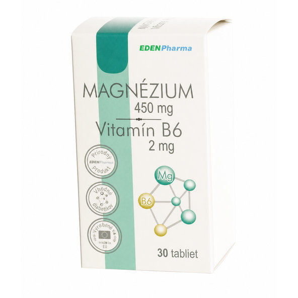EDENPharma Hořčík + Vitamín B6 30 tablet