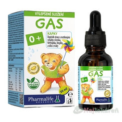 Pharmalife Gas 0+ citronová příchuť 30 ml