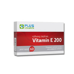 Plus Lekáreň Vitamín E 200 IU 60 kapslí