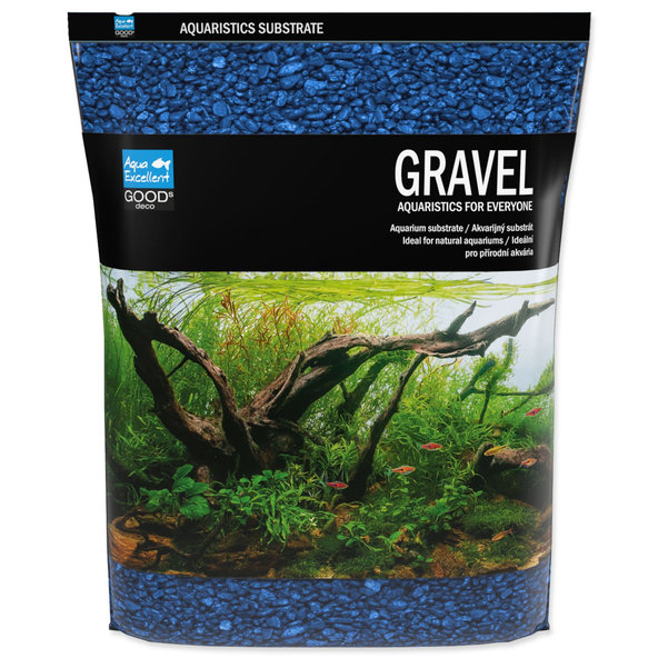 Aqua Excellent Písek ledově modrý 3-6 mm 3 kg