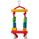 Bird Jewel dřevěná houpačka s lanem barevná 25 cm