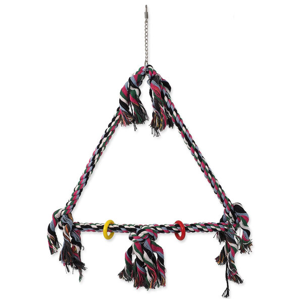Bird Jewel houpačka s provazy barevná 70x46 cm