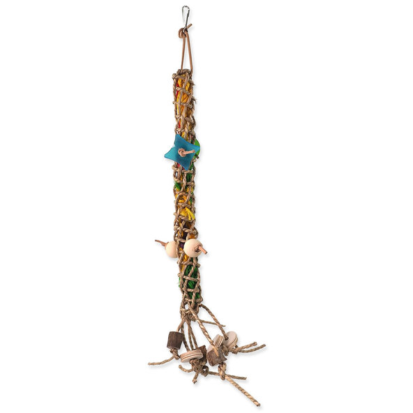 Bird Jewel šplhací hračka z provazu závěsná 60x13 cm