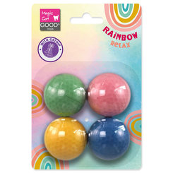 Magic Cat Rainbow Relax loptička pěnová ⌀4 cm mix 4 ks