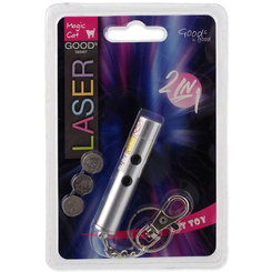 Magic Cat laser ukazovátko a baterka 2v1 7 cm
