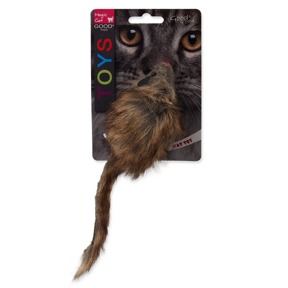 Magic Cat myš plyšová Gigant + catnip 21 cm