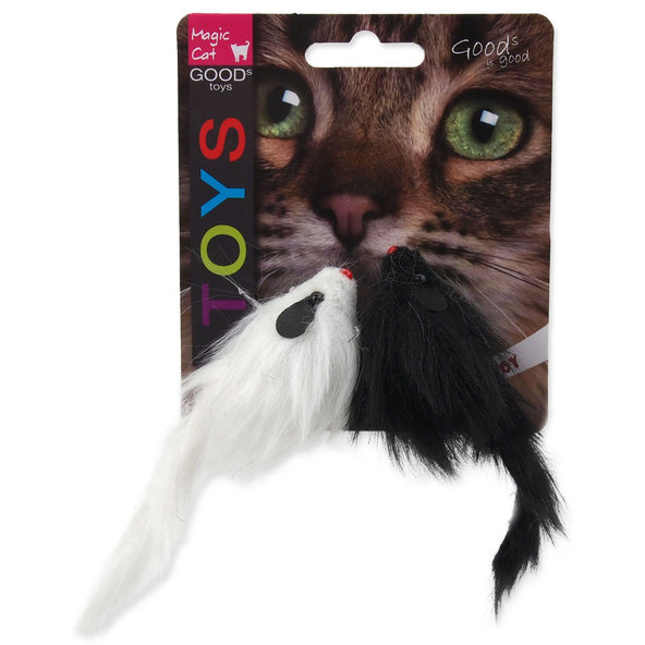 Magic Cat hračka myš plyšová šustící 11 cm 2 ks