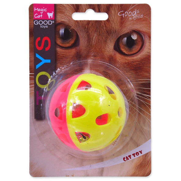 Magic Cat loptička neonová jumbo s rolničkou 6 cm