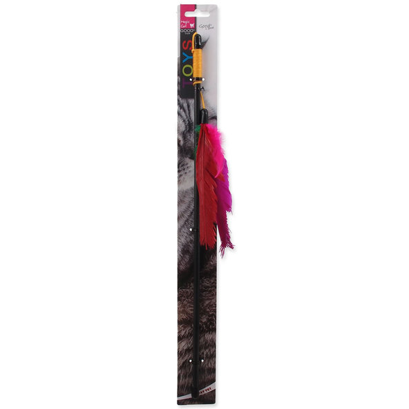 Magic Cat hračka prútik s peřím 45 cm