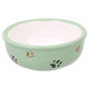 Magic Cat miska keramická mačací tlapka zelená 13x5 cm 330 ml