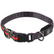 Dog Fantasy obojek USB LED nylonový svítící M-L oranžový 2,5x45-65 cm