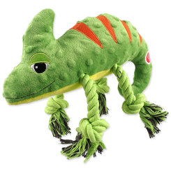 Dog Fantasy hračka Jungle pískací chameleon zelený 28 cm