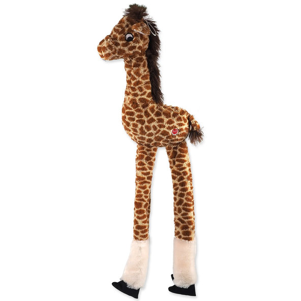 Dog Fantasy hračka Jumbo pískací a šustící žirafa 87 cm