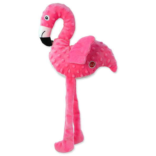 Dog Fantasy hračka Recycled Toy plameňák pískací šustící křídla 49 cm