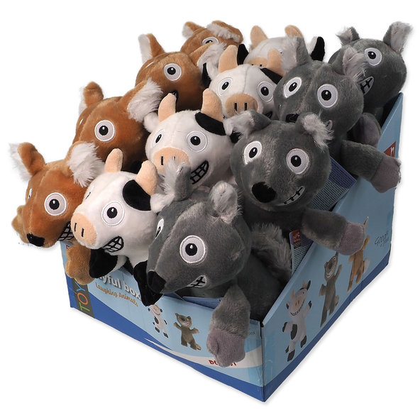 Dog Fantasy Playful Box Laughing zvířátka pískací šustící mix 18 ks