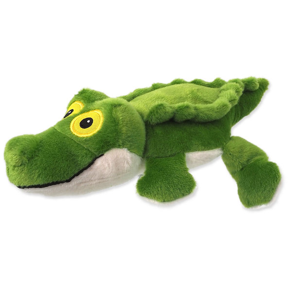 Dog Fantasy hračka Silent Squeak krokodýl zelený 30 cm