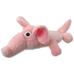 Dog Fantasy hračka Silent Squeak slon růžový 26 cm