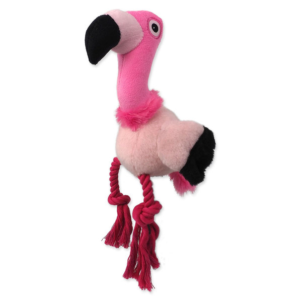 Dog Fantasy hračka Silent Squeak plameňák růžový 27 cm