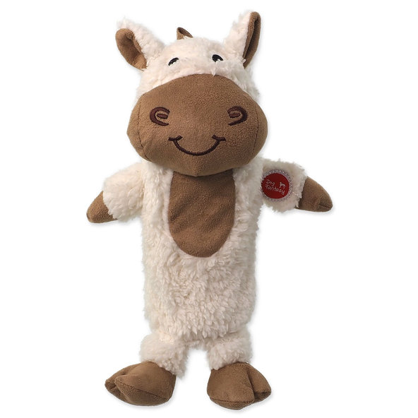 Dog Fantasy hračka Snuggle mix zvířat s PET lahví 26 cm
