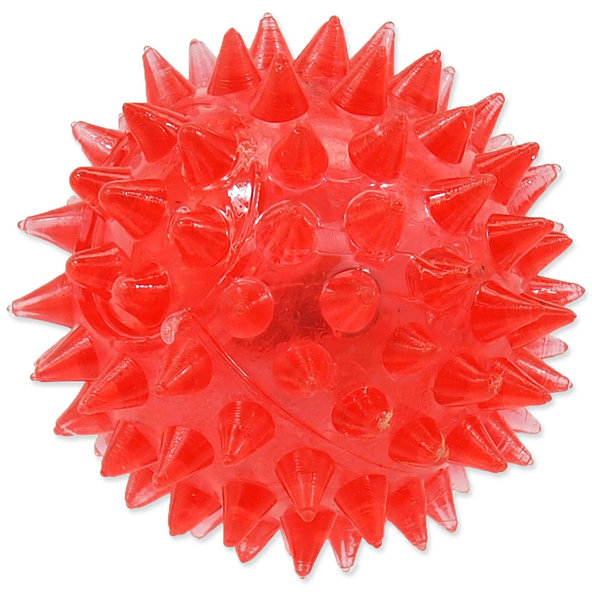 Dog Fantasy hračka míč LED růžový 5 cm