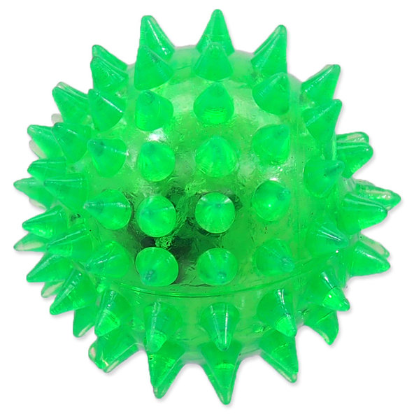 Dog Fantasy hračka míč LED zelený 5 cm